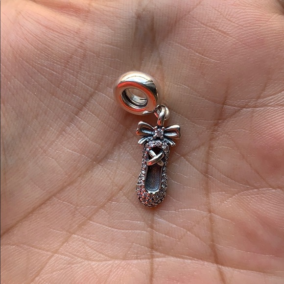 ❤️Pandora ballerina CZ slipper shoe dangle charm - Picture 7 of 12